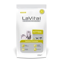 LaVital Kitten Bağışıklık Sistemi Güçlendirici Somonlu Yavru Kedi Maması 1,5 kg
