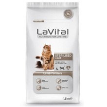 LaVital Kuzu Etli 12 kg Kısırlaştırılmış Yetişkin Kedi Maması